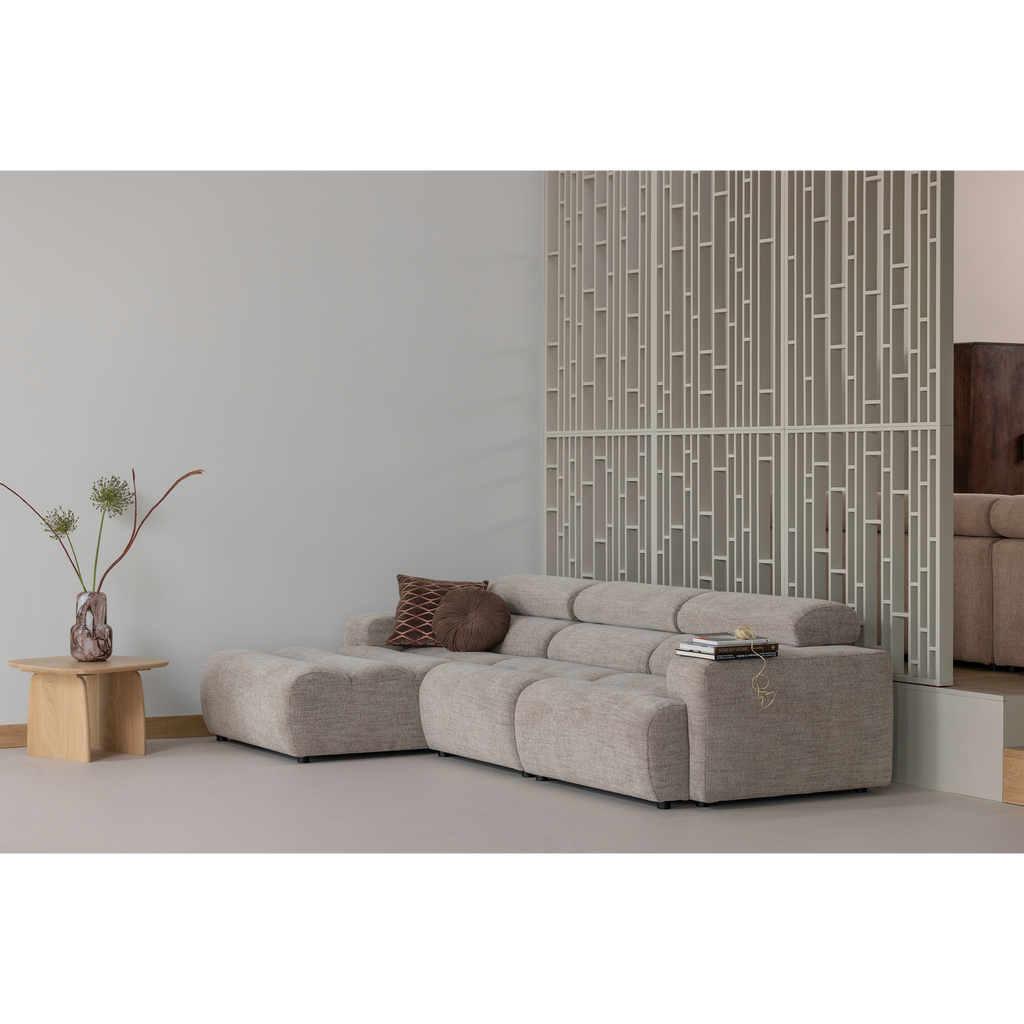 NOVI CHAISE LONGUE ELEMENT LEFT NATURAL MELANGE