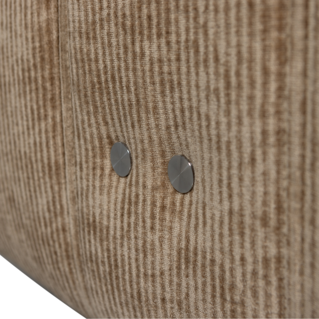 HEIN RECLINER ELECTRIC WOVEN RIB FABRIC LIGHT BROWN