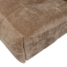 Cargar imagen en el visor de la galería, HEIN RECLINER ELECTRIC WOVEN RIB FABRIC LIGHT BROWN