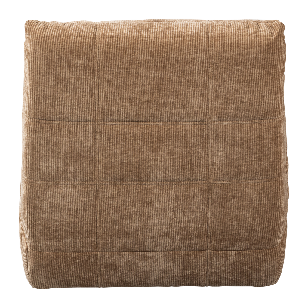 HEIN RECLINER ELECTRIC WOVEN RIB FABRIC LIGHT BROWN