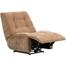 Cargar imagen en el visor de la galería, HEIN RECLINER ELECTRIC WOVEN RIB FABRIC LIGHT BROWN