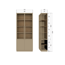 Laden Sie das Bild in den Galerie-Viewer, CASA SHOWCABINET PINE MUD [fsc]