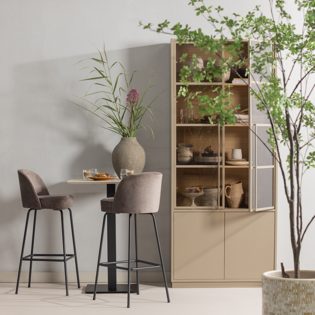 VOGUE BARSTOOL 80CM BOUCLE NOUGAT