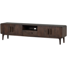 Laden Sie das Bild in den Galerie-Viewer, LIYA TV UNIT 200 CM MANGO WOOD DARK BROWN
