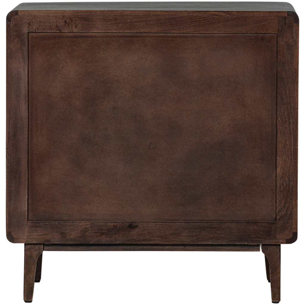 LIYA CABINET WITH DRAWERS MANGO WOOD DARK BROWN