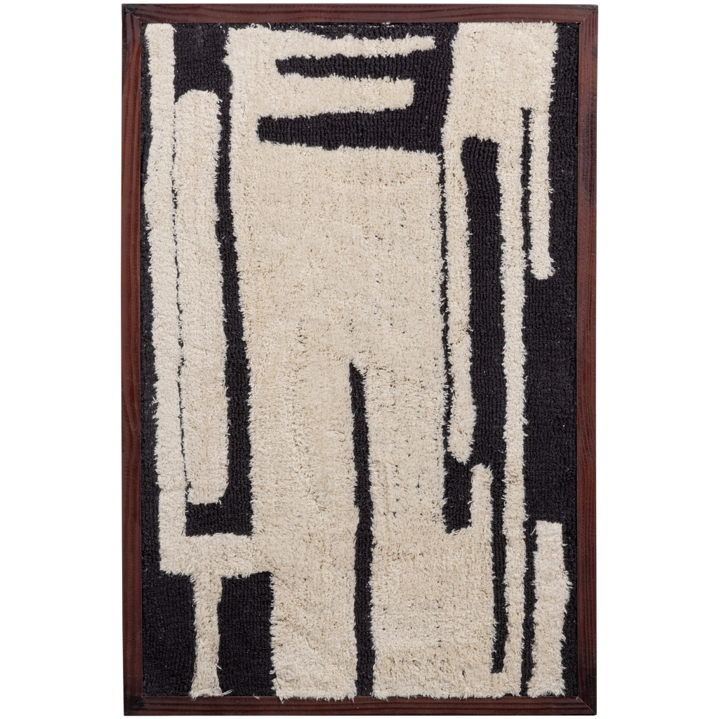 ANKA WALL DECO COTTON BLACK/WHITE