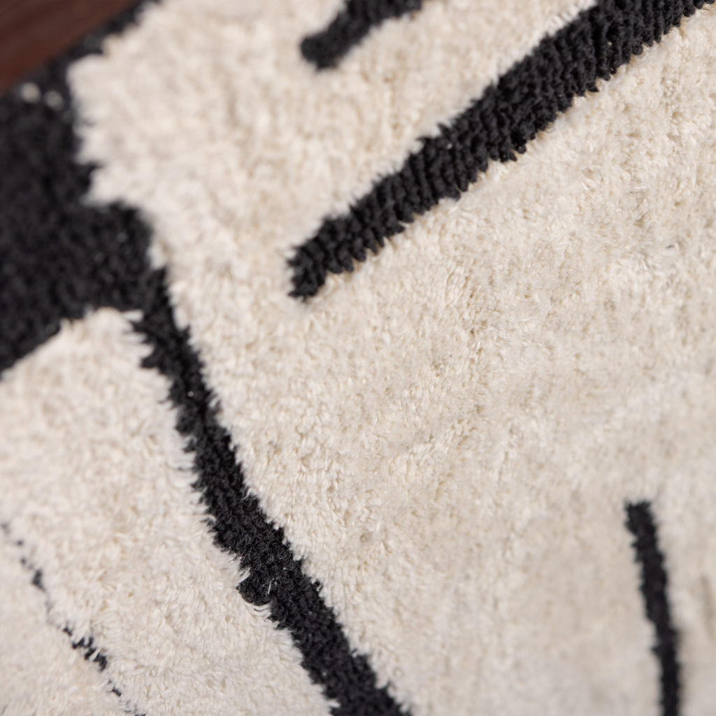 ANKA WALL DECO COTTON BLACK/WHITE