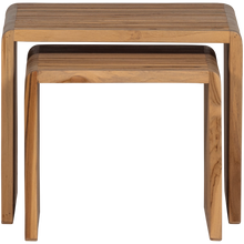Load image into Gallery viewer, JASMIJN SIDETABLES RECYCLED TEAK NATURAL - SET OF 2
