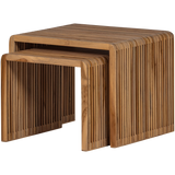 JASMIJN SIDETABLES RECYCLED TEAK NATURAL - SET OF 2