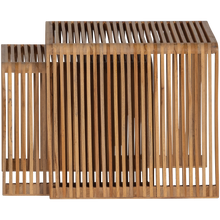 Load image into Gallery viewer, JASMIJN SIDETABLES RECYCLED TEAK NATURAL - SET OF 2