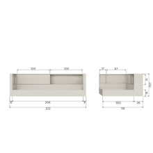 Laden Sie das Bild in den Galerie-Viewer, CARTER CORNER BED PINE WHITE [fsc]