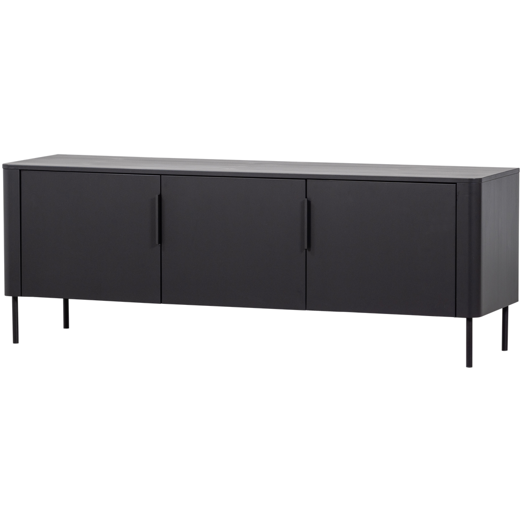 GUNNAR TV UNIT 154CM PINE MATTE BLACK [fsc]