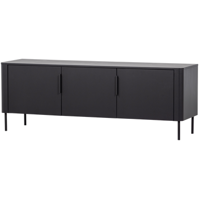 GUNNAR TV UNIT 154CM PINE MATTE BLACK [fsc]