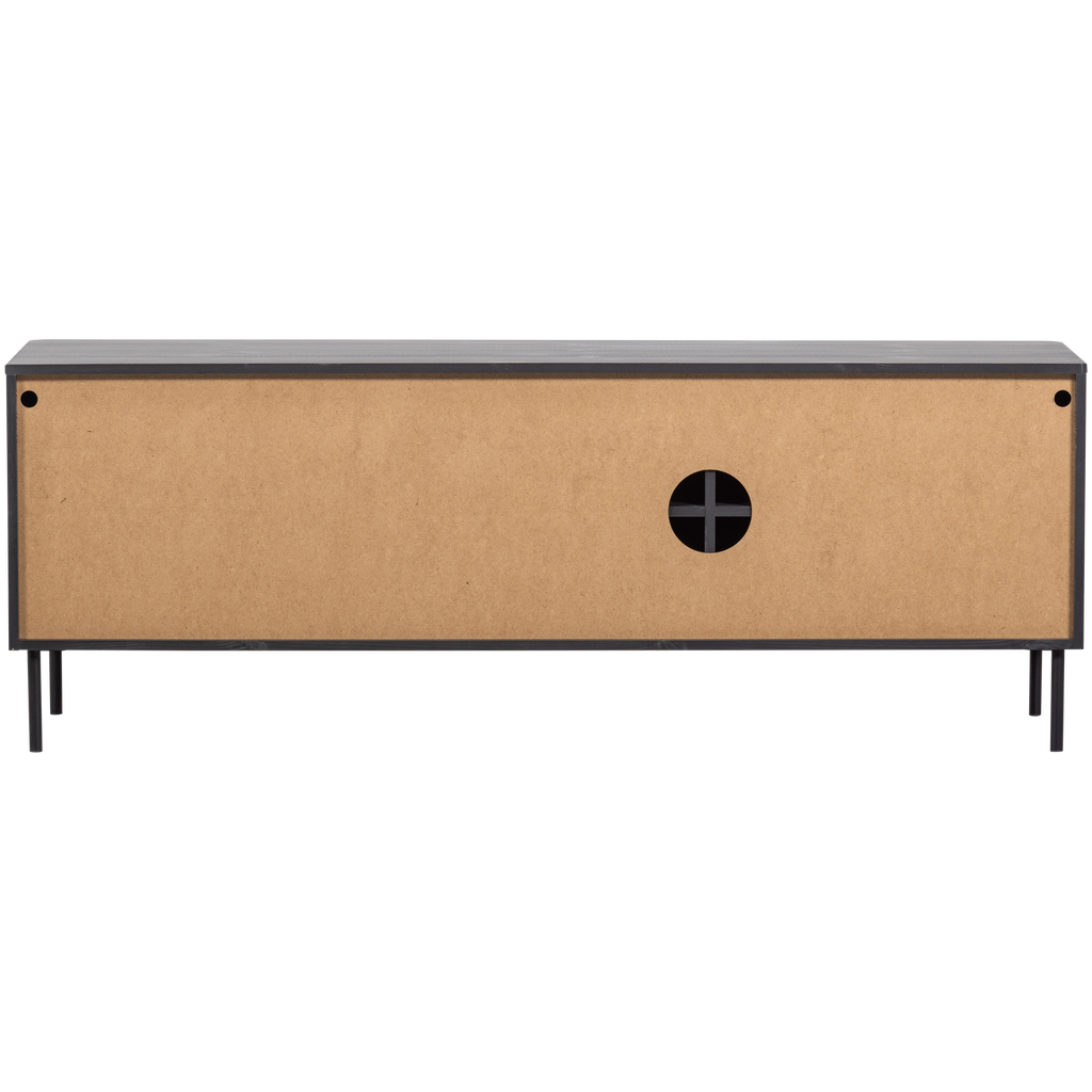 GUNNAR TV UNIT 154CM PINE MATTE BLACK [fsc]