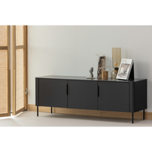 Charger l'image dans la galerie, GUNNAR TV UNIT 154CM PINE MATTE BLACK [fsc]