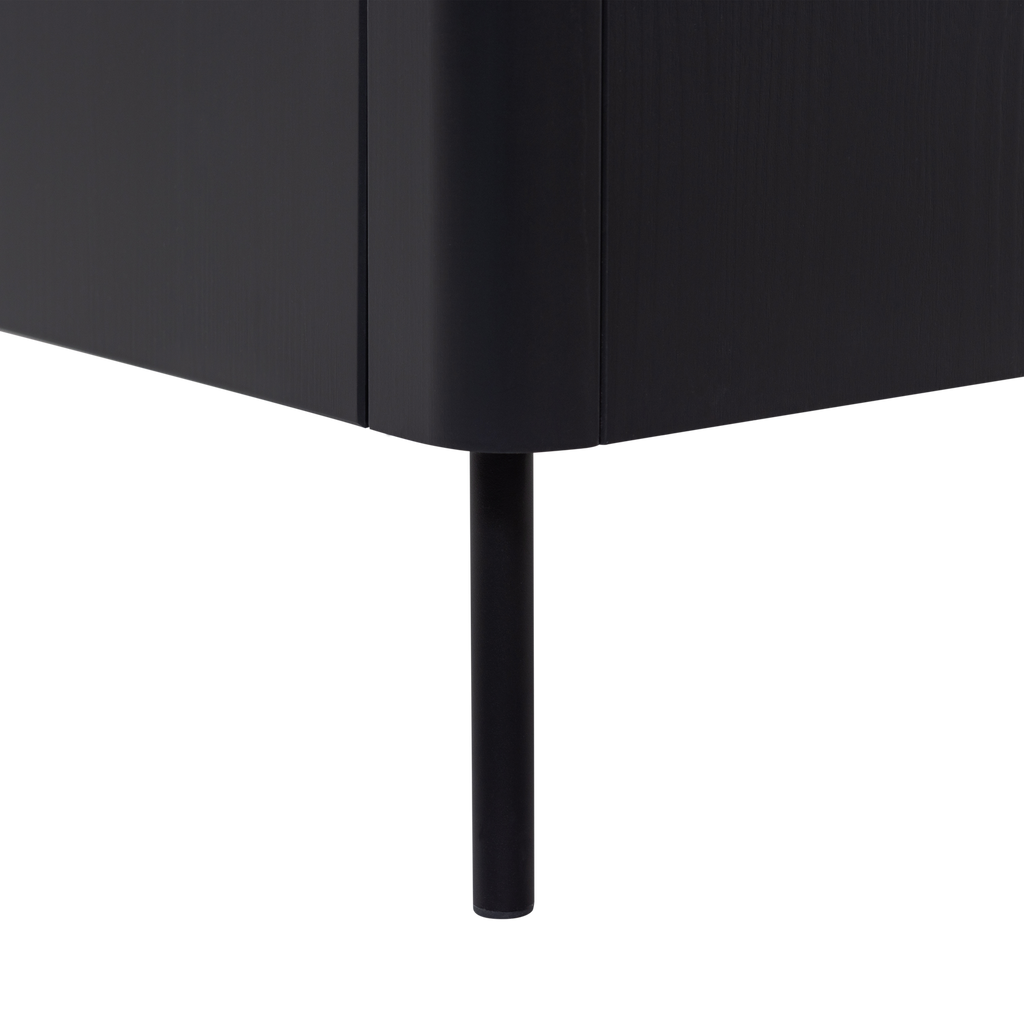 GUNNAR TV UNIT 154CM PINE MATTE BLACK [fsc]