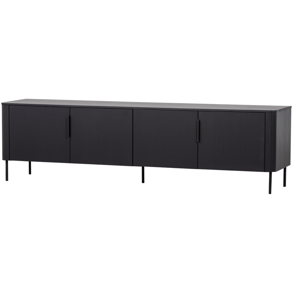GUNNAR TV UNIT 200 CM MATT BLACK [fsc]