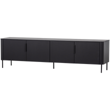 Laden Sie das Bild in den Galerie-Viewer, GUNNAR TV UNIT 200 CM MATT BLACK [fsc]
