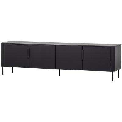 GUNNAR TV UNIT 200 CM MATT BLACK [fsc]