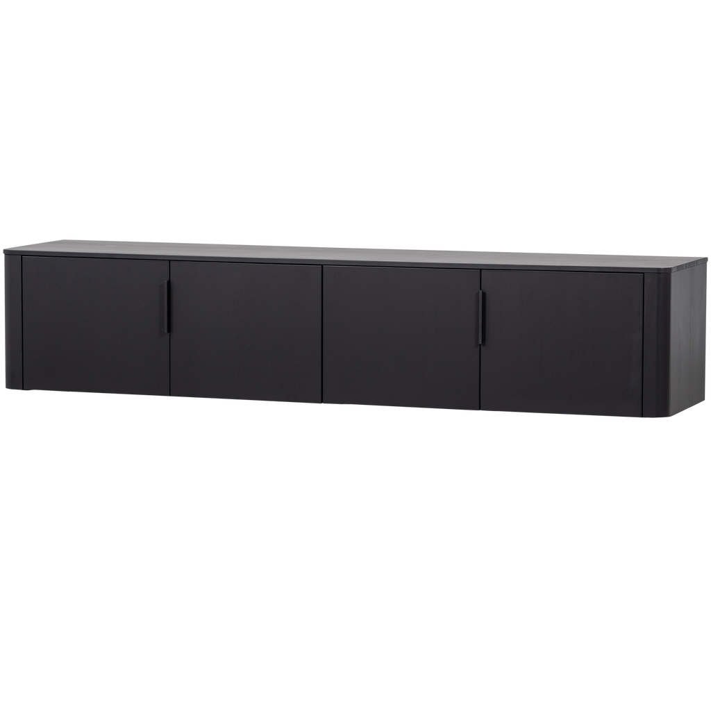 GUNNAR TV UNIT 200 CM MATT BLACK [fsc]