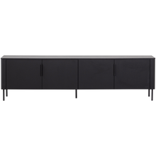 Laden Sie das Bild in den Galerie-Viewer, GUNNAR TV UNIT 200 CM MATT BLACK [fsc]