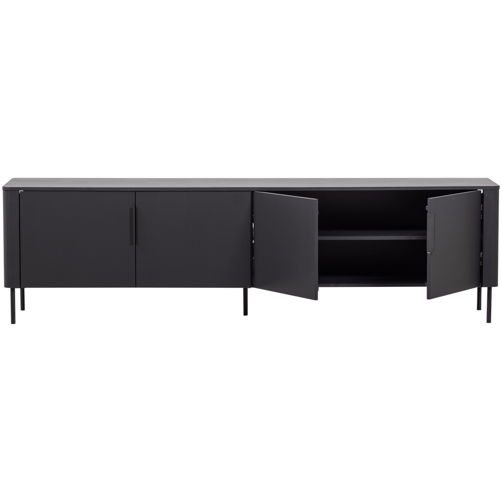 GUNNAR TV UNIT 200 CM MATT BLACK [fsc]