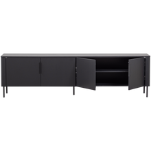 Laden Sie das Bild in den Galerie-Viewer, GUNNAR TV UNIT 200 CM MATT BLACK [fsc]