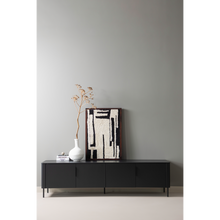 Laden Sie das Bild in den Galerie-Viewer, GUNNAR TV UNIT 200 CM MATT BLACK [fsc]