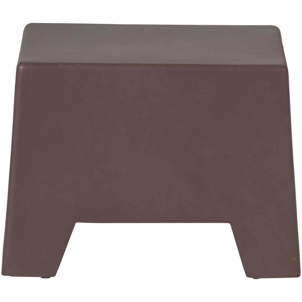 ZINA SIDETABLE LOW CONCRETE LOOK BROWN