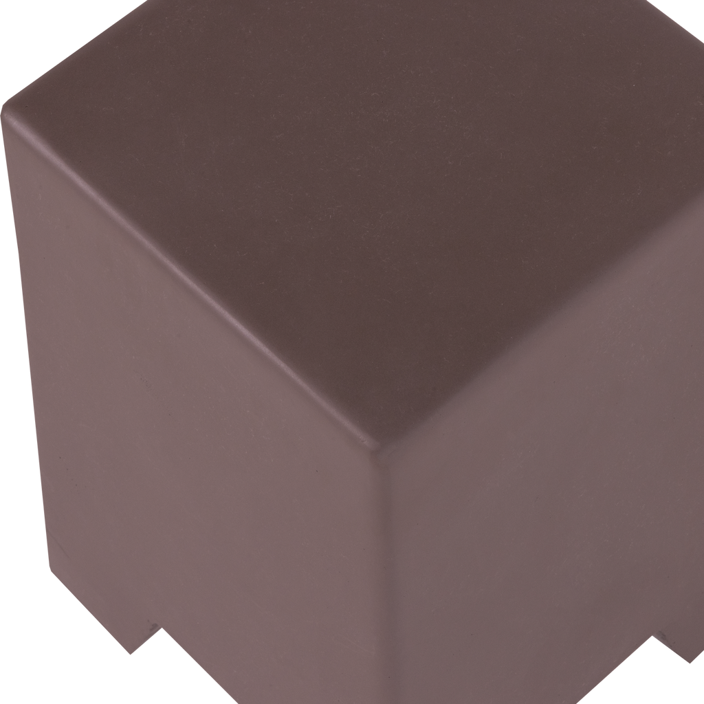 ZINA SIDETABLE HIGH CONCRETE LOOK BROWN