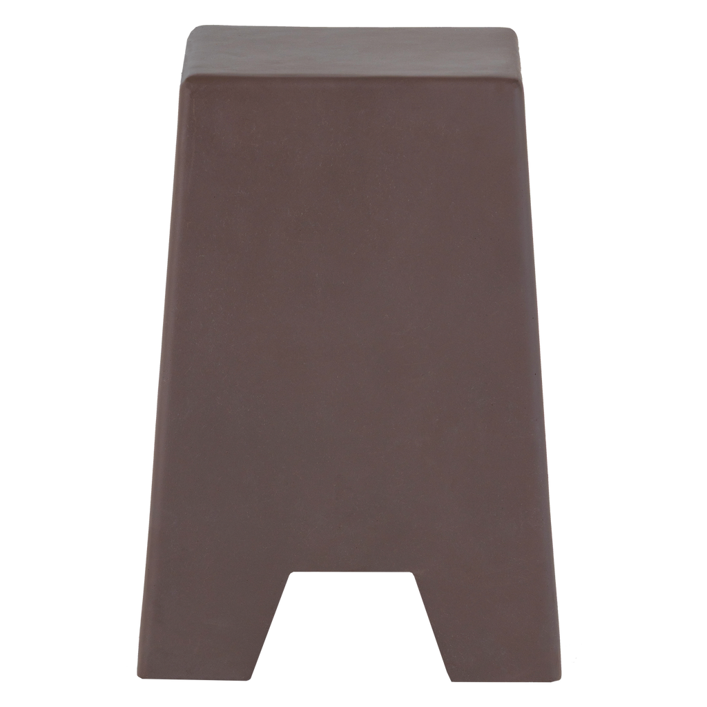 ZINA SIDETABLE HIGH CONCRETE LOOK BROWN