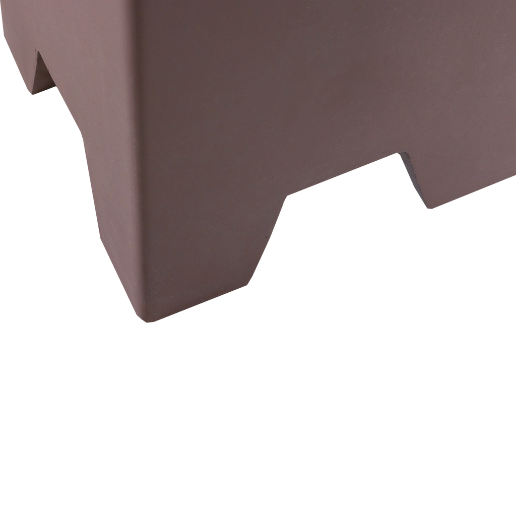 ZINA SIDETABLE HIGH CONCRETE LOOK BROWN