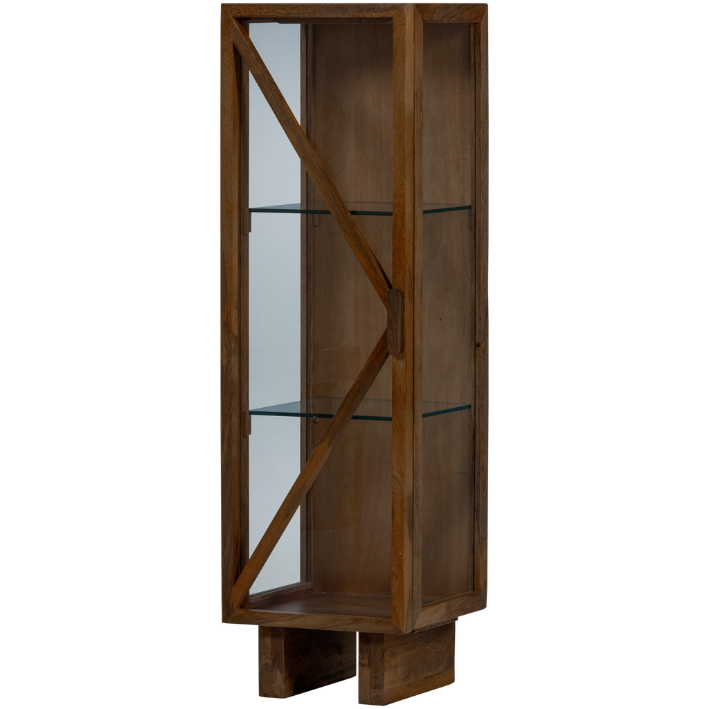 KELLA 1-DOOR CABINET MANGO WOOD BROWN