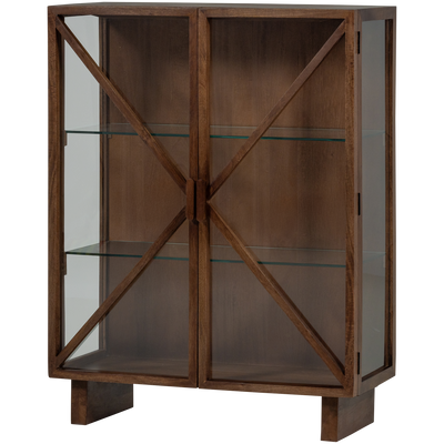 KELLA 2-DOORS CABINET MANGO WOOD BROWN