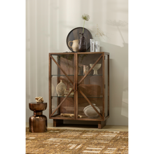 Laden Sie das Bild in den Galerie-Viewer, KELLA 2-DOORS CABINET MANGO WOOD BROWN