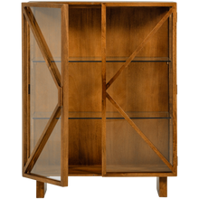 Laden Sie das Bild in den Galerie-Viewer, KELLA 2-DOORS CABINET MANGO WOOD NATURAL