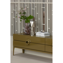Laden Sie das Bild in den Galerie-Viewer, MERGE TV UNIT EUCALYPTUS WOOD HONEY YELLOW