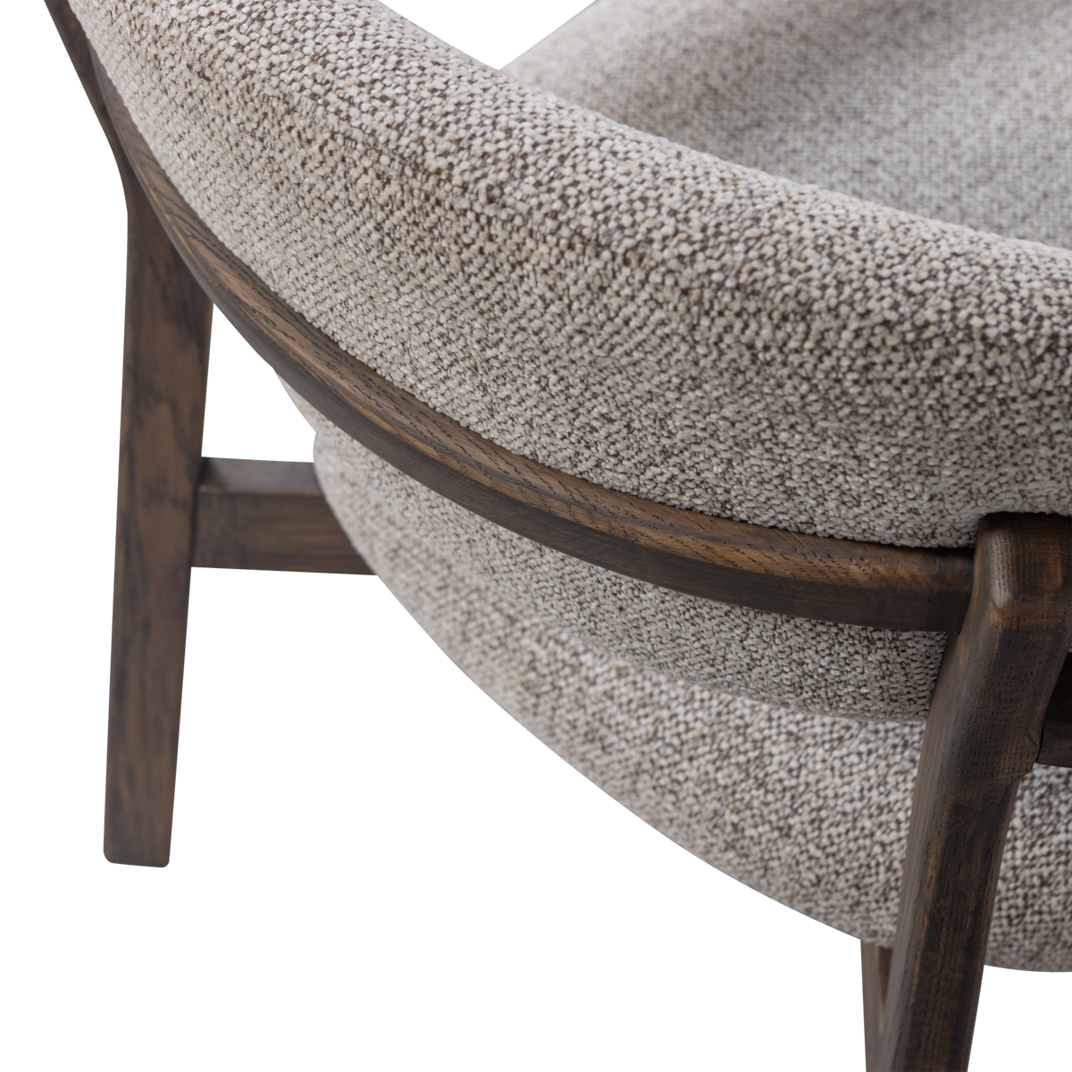 UDAR ARMCHAIR NATURAL WITH WOODEN FRAME BROWN