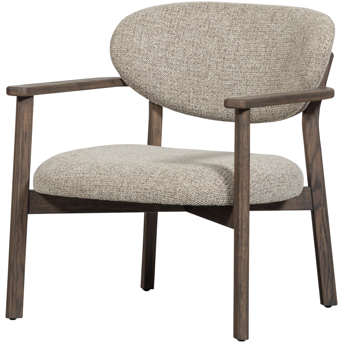 UDAR ARMCHAIR NATURAL WITH WOODEN FRAME BROWN