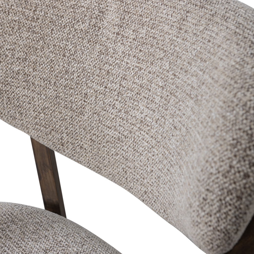 UDAR ARMCHAIR NATURAL WITH WOODEN FRAME BROWN