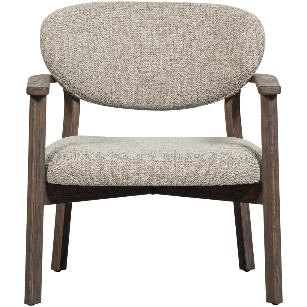 UDAR ARMCHAIR NATURAL WITH WOODEN FRAME BROWN