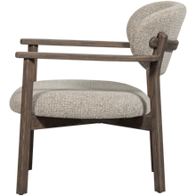 Cargar imagen en el visor de la galería, UDAR ARMCHAIR NATURAL WITH WOODEN FRAME BROWN