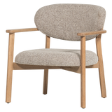 UDAR ARMCHAIR NATURAL WITH WOODEN FRAME NATURAL
