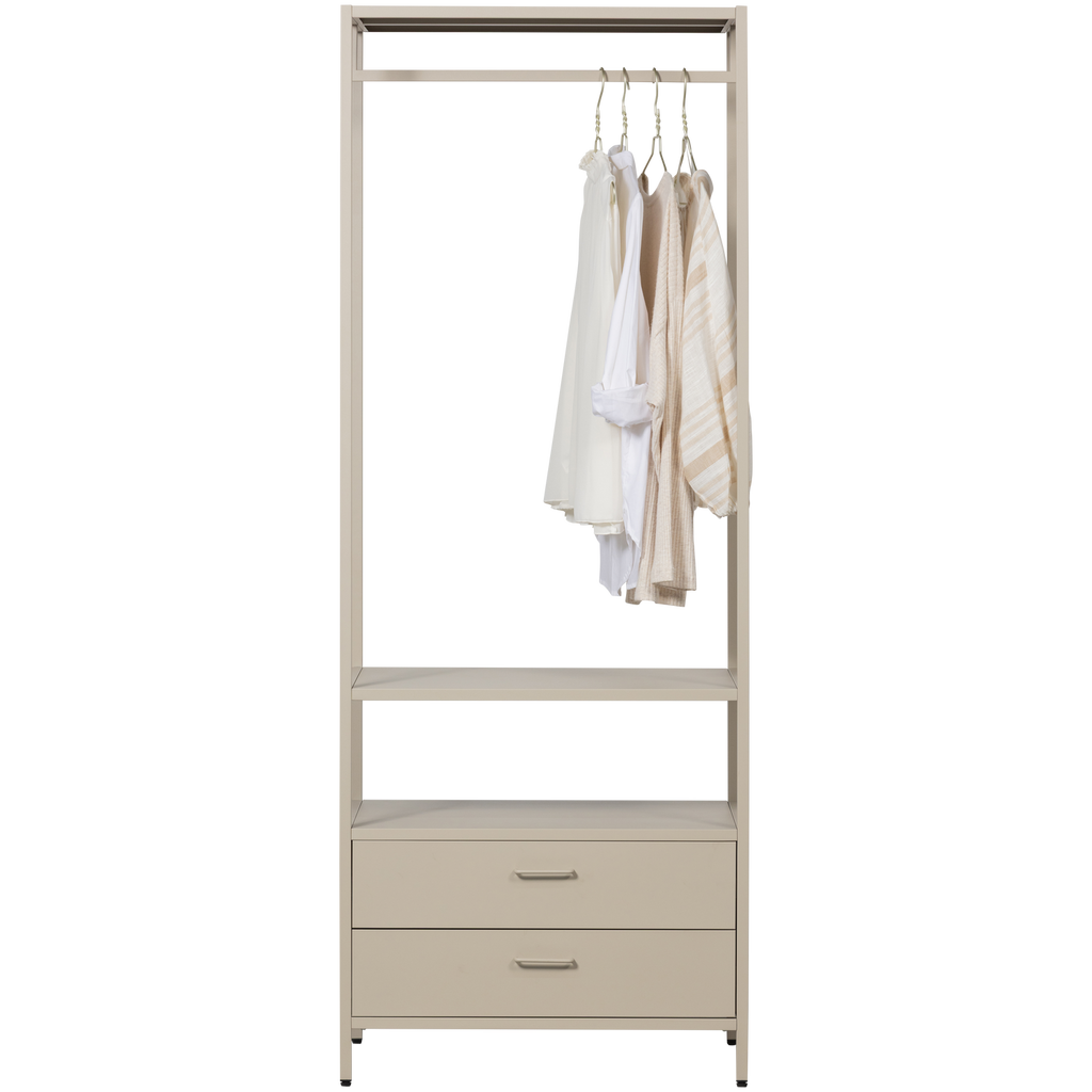 FERRIS OPEN WARDROBE 70 CM METAL SAND