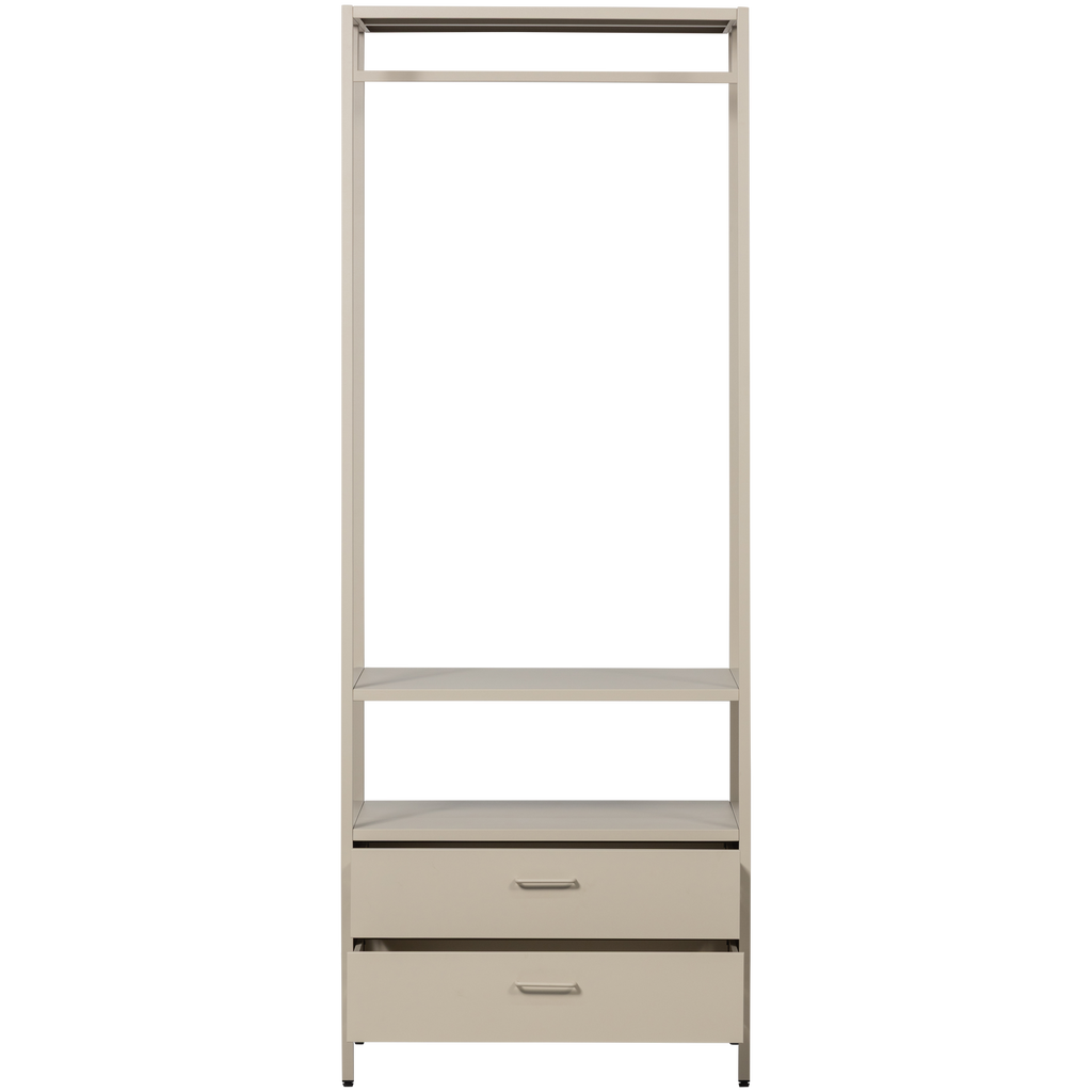 FERRIS OPEN WARDROBE 70 CM METAL SAND