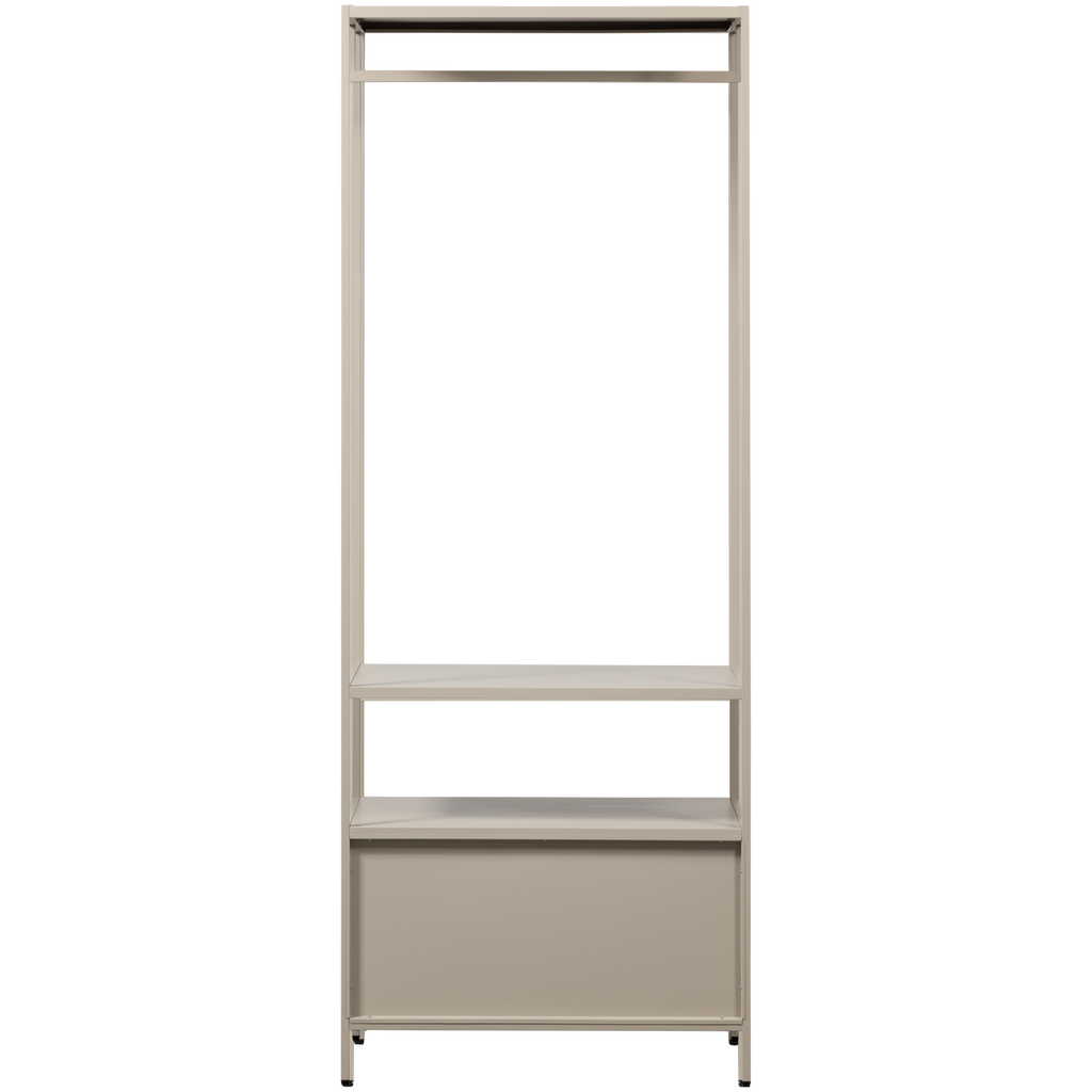 FERRIS OPEN WARDROBE 70 CM METAL SAND