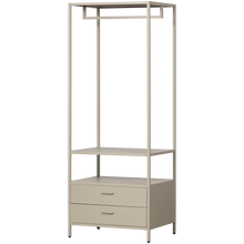 Laden Sie das Bild in den Galerie-Viewer, FERRIS OPEN WARDROBE 70 CM METAL SAND
