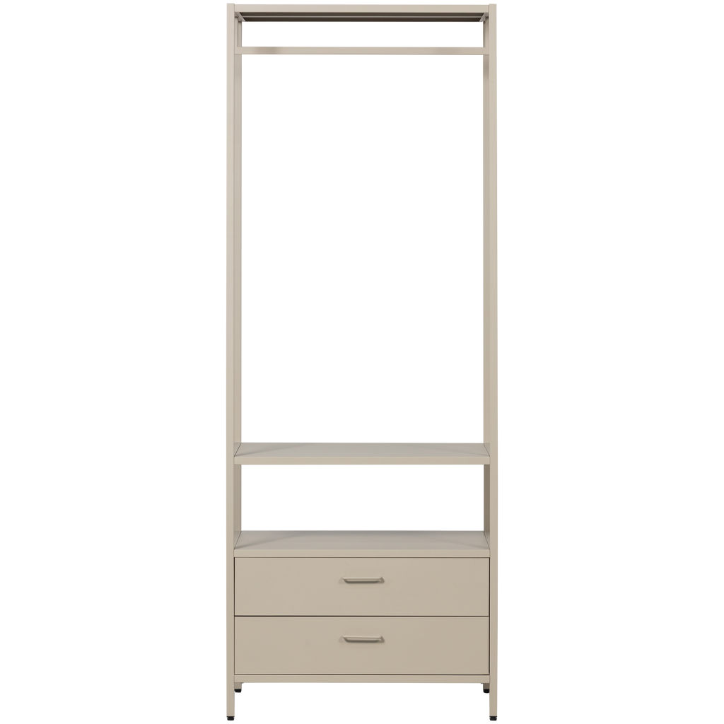 FERRIS OPEN WARDROBE 70 CM METAL SAND