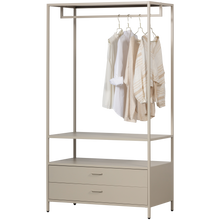 Laden Sie das Bild in den Galerie-Viewer, FERRIS OPEN WARDROBE 100 CM METAL SAND