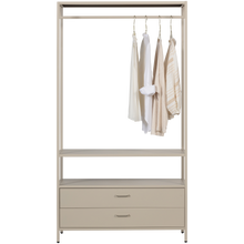 Laden Sie das Bild in den Galerie-Viewer, FERRIS OPEN WARDROBE 100 CM METAL SAND